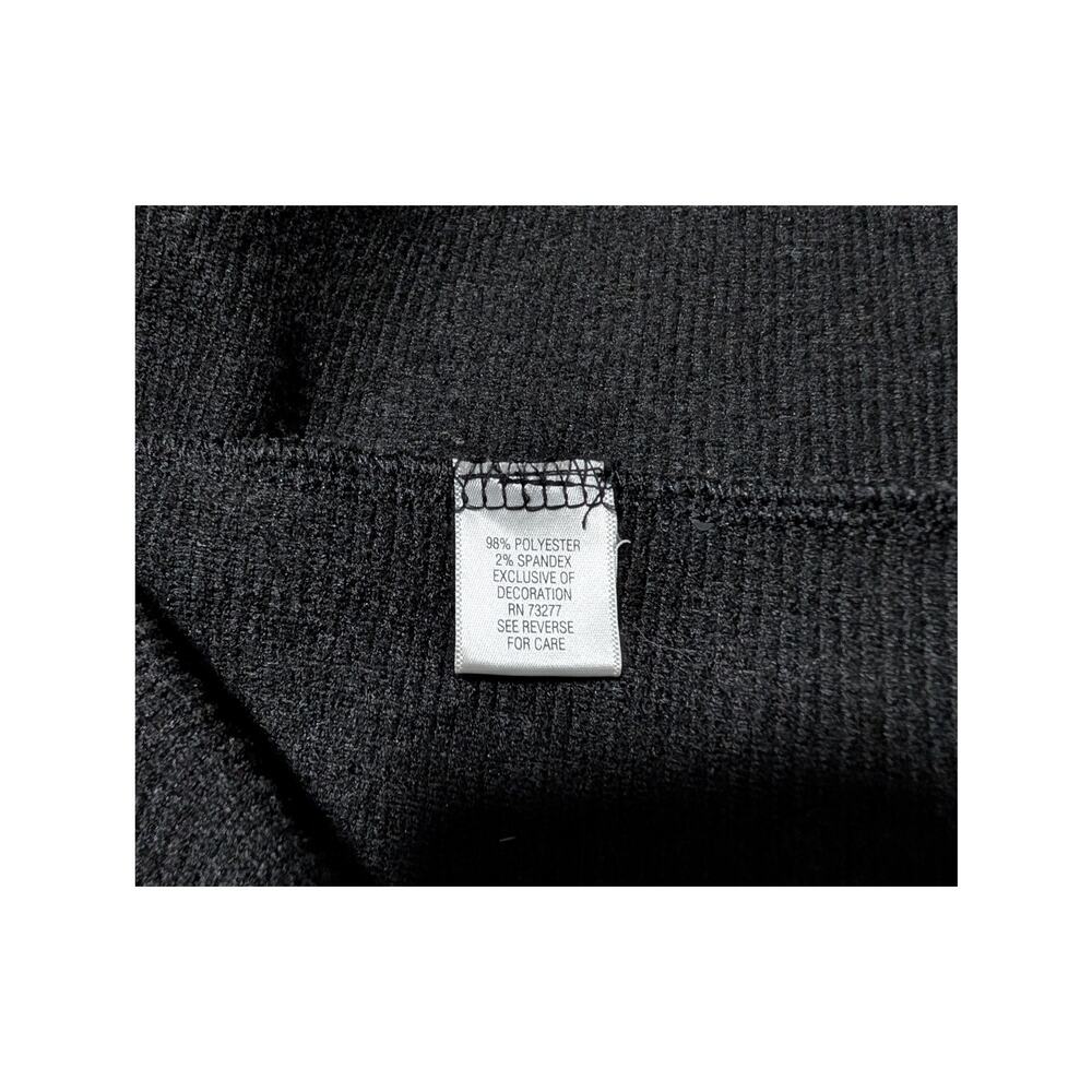 Apt. 9 Black Textured Sweater Open Front Cardigan Sequin Knit Women's Plus 0X - Picture 7 of 8